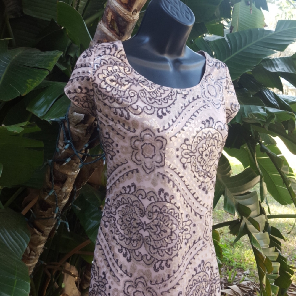 Cutout sequin dress